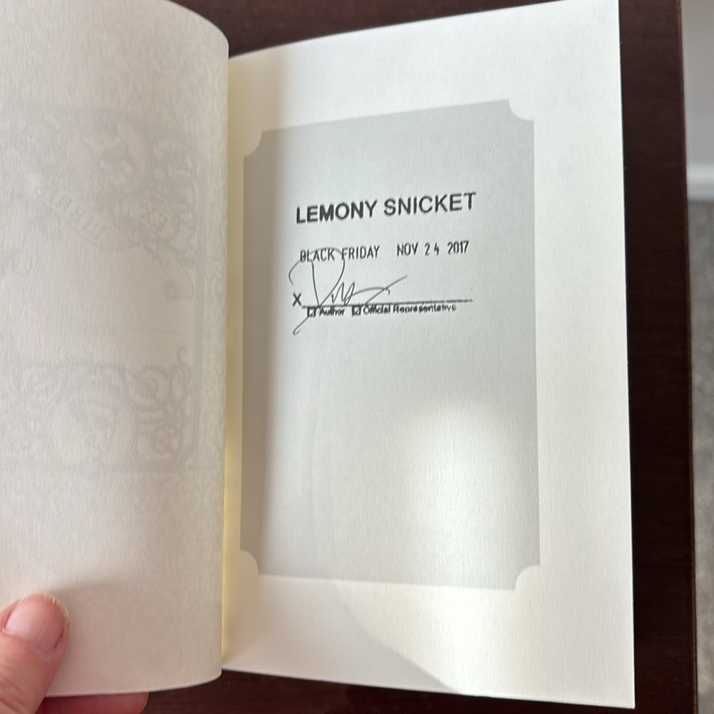 The Bad Beginning Book 1 A series of Unfortunate Events First Edition signed - Picture 5 of 7